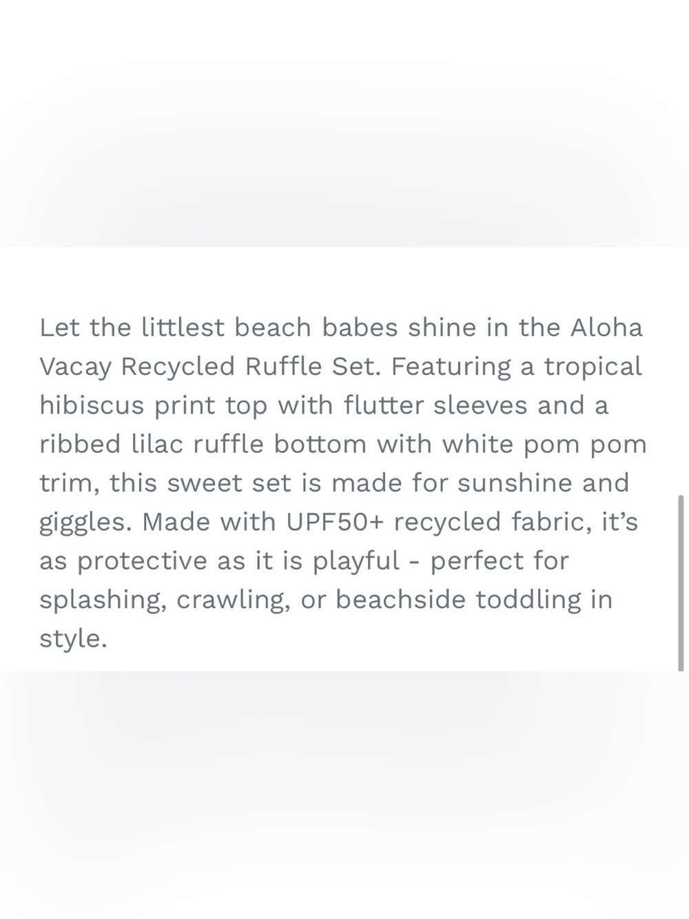 NWT! Snapper Rock Aloha Ruffle Swim Set - Picture 2 of 3